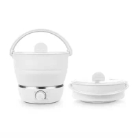 Foldable electric Hot pot portable multifunctional electric stew pot dual voltage travel pot electric kettle
