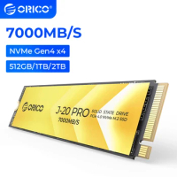ORICO M.2 NVMe SSD PCIe 4.0 512GB/1TB/2TB Gen4 x4 SSD Hard Drive Read Speed 7000MB/S with Cooling Fin