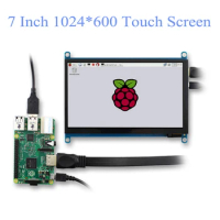 1024x600 Portable 7 Inch Touch HDMI Display Touch Screen Panel hdmi raspberry display LCD DIY Monitor HD Display Pc monitor