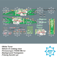 water decal hotwheels white toner yotsuba