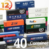 N Scale 1/160 Train Model Accessories 40 Feet High Cabinet Train Container 2 Pieces