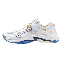 Mizuno Wave Lightning Z8 [V1GA240056] 男 排球鞋 訓練 包覆 止滑 緩震 白藍黃