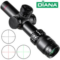 DIANA 2-7X20 EG Tactics Hunting Optical Sight Air Rifle Scope Green Red Dot Light Sniper Gear Spotting Scope For Rifle Hunting