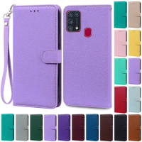 M31 M31S Case For Samsung Galaxy M31 Case Galaxy M31S Wallet Leather Flip Case For Samsung Galaxy M31 M 31 M 31s Wallet Cover