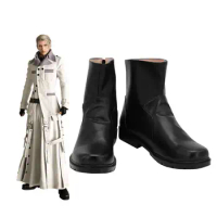 Rufus Shinra Boots Cosplay Final Fantasy VII Remake Rufus Cosplay Shoes Customized Black Boots for Unisex