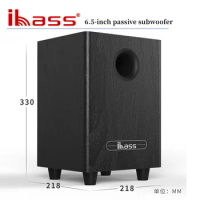 Ibass 100W High Power 6.5" Passive Subwoofer with Home Amplifier and Car Stereo Speakers SW Bass Output Home Theater HIFI System