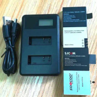 EKEN SJCAM Original Accessories 1350/1050mAh Battery Charger For C30 M10 SJ4000 /Air/Wifi/SJ5000 H9 R H3 H8 H5S H6 Action Camera