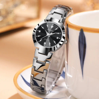 Jam Tangan Wanita Original Berlian Anti Air Kuarsa Bisnis Santai Wanita Jam Tangan Cewek (Kotak Grat