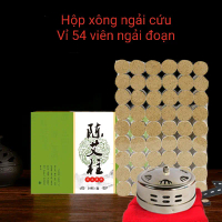 Combo đai xông ngải cứu kèm lư bạc + 54 viên ngải đoạn 5 năm
