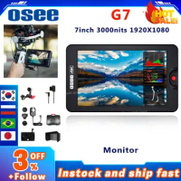 OSEE G7 Monitor 1920×1200 Full HD 3G SDI 4K HDMI- in&amp;Output 7 Inch Ultra-Bright 3000 Nits for DSLR Camera Field HDR Monitor