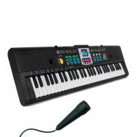 61 Keys Digital Music Electronic Keyboard Kids Multifunctional Electric Piano for Piano Student with Microphone Function 2024