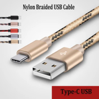 2A Type-c USB Cable Nylon Braided Data Sync Charging Cord For OPPO A52 A72 A92 Realme 3 4 5 6 7 X 2 X50 Pro Samsung S8 S9 S10