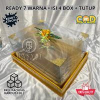 Parcel Mika Box Kotak Hantaran Pernikahan Murah Satu Set Isi 4 Kotak Hantaran Sintetis