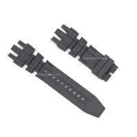 TOP Sell 26mm Black Silicone Rubber Watch Strap Band Fits For Invicta Reserve