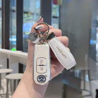 優樂悅~適用馬自達昂克賽拉鑰匙套CX4阿特茲CX5馬3創意6汽車鑰匙包殼掛扣 汽車鑰匙包 汽車鑰匙套