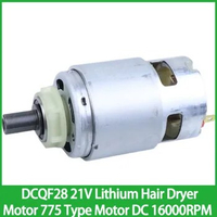 DCQF28 21V Lithium Hair Dryer Motor 775 Type Motor DC Original 16000RPM Pure Copper Coil High Torque