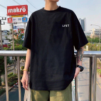 [เก็บเงินปลายทาง] Se7En Shop Short Sleeve Round Neck T-Shirt Round Neck T-Shirt Can Be Worn by Both 