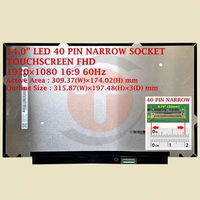 LCD LED Untuk Lenovo ThinkPad T470 T470S T480 T480S 14.0" Slim 40 Pin Narrow Socket FHD Touchscreen 