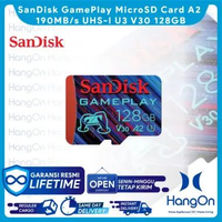 SanDisk GamePlay 128GB MicroSDXC 190MB/s Memory Card MicroSD A2 UHS-I U3 V30 For Mobile Gaming Micro