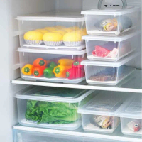 Putih Bening Toples / Furano isi 6 / Container Kulkas Wadah Makanan Putih