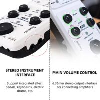 JOYO MOMIX PRO Audio Mixer Type-C Phone Powered Plug and Play USB Audio Interface Stereo for Musical Instruments