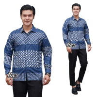 batik adzkia90 cople tunik kemeja batik gunting bahan m l xl xxl seragam kantor best seller Motif Me