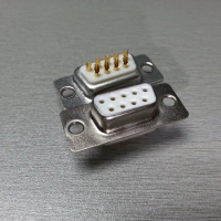 D-SUB4.0 welded wire DB9PIN female connector RS232 serial port gold-plated nine-pin female connector