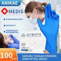 Sarung tangan Nitrile safeglove Isi 100 Pcs / Handsoon nitril /Safeglove nitril/Biru/ Hitam/ Ungu