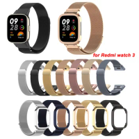 Milanese Loop Stainless Steel Watch Band Strap For Xiaomi Redmi 3 Smart Watch bracelet Wristband for Mi Watch Lite 3 straps