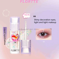New Colors! Flortte Heart Attack Liquid Eyeshadow Shimmer Glitter Sequins Shine Brighten Lying Silkworm Highlighter Eye Makeup
