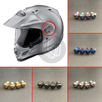 Motorcycle helmet brims Special fixing sun visor titanium alloy screw case for ARAI CROSS3 TX3 X4 rally helmet brims accessories
