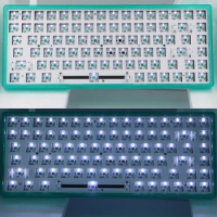 FEKER JJK84 Mechanical Keyboard Hot Swap Switch 3 Modes BT（Bluetooth）/2.4G/USB Single White Lighting or No LED Keyboard Kit