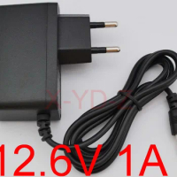 1PCS High quality 12.6V 1000mA 1A 5.5mmx 2.1mm Universal AC DC Power Supply Adapter Wall Charger EU For lithium battery