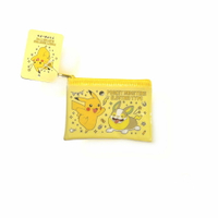 asdfkitty*精靈寶可夢 PVC防水透明收納袋 迷你 化妝袋 文具袋 置物袋 零錢包-日本正版商品