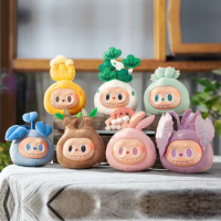 POP MART Labubu The Monsters - Naughty Plants Vinyl Face Blind Box Kawaii Doll Action Figure Toys Collectible Model Mystery Box