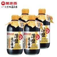 【萬家香】純佳釀薄鹽淡口醬油(450ml*4入)