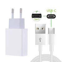 For Samsung A80 A50 S8 S10 Huawei P20 P30 Lite Mate 20 30 Pro ZTE Nubia Z18 Z17 Mini S Type C Data Charge Cable Wall USB Charger