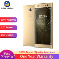Original Sony Xperia XA2 Ultra 4G LTE Unlocked Smartphone Android Octa Core RAM 4GB ROM 32GB 6.0" 23MP Camera Cell Mobile phone
