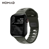 美國NOMAD Apple Watch專用運動風FKM橡膠錶帶-44/42mm