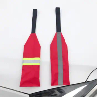 Kayak Safety Flag Canoe Reflective Waterproof Oxford Fabric Highly Visible Kayak Safety Flags Safety Equipment Kayak Accessories