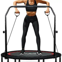 Mini Trampoline for Kids Adults 40"/48" Foldable Fitness Rebounder Kids Trampoline