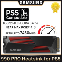 SAMSUNG 990 Pro 1TB 2TB PCIE4.0 NVMe M.2 Internal Solid State Drives For PlayStation5 Dell Lenovo Asus Laptop Desktop Hard Drive