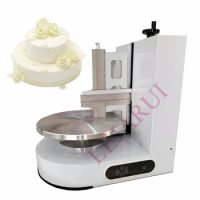 Cakes Plastering Cream Coating Filling Machine 110v 220v Automatic Birthday Cake Smoothing Coating Machine Cooking Appliance
