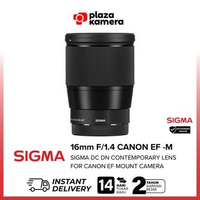 Sigma 16mm F/1.4 Canon EF Mount Lensa Kamera Canon DSLR Mirorless Wide Angle Bokeh Potrait