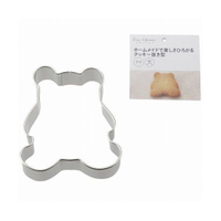 日本製 貝印 18-8不鏽鋼模型-小熊-大的-餅乾模/鳳梨酥模/蔬菜壓模/起司壓模/飯糰模/綠豆糕模