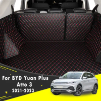 For BYD Yuan Plus Atto 3 2023 2022 2021 Car Rear Trunk Liner Cargo Boot Mats Carpets Interior Accessories Replacement Parts Pads