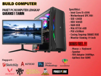 PAKET PC GAMING LENGKAP // INTEL CORE I5 - 4590 , MONITOR 19 INCH NEW