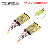 3S Upgraded 11.1V 2600mAh 40C Lipo Battery for Water Gun Airsoft battery for Airsoft BB Air Pistol Electric Toys Guns Parts