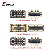 2pcs\lot For Huawei Mate 20 X Lite 30 40 Pro Battery Clip Contact Pins Holder On Mainboard Motherboard Flex Cable