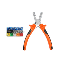 PZ1.5-6 Mini Portable Crimping Tool Set is Used for Crimping Insulated and Uninsulated Ferrule Terminal Tubes